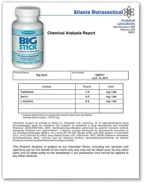Big Stick Lab Report