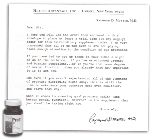 Max Pros and Raymond Mutter Mail Order Scam