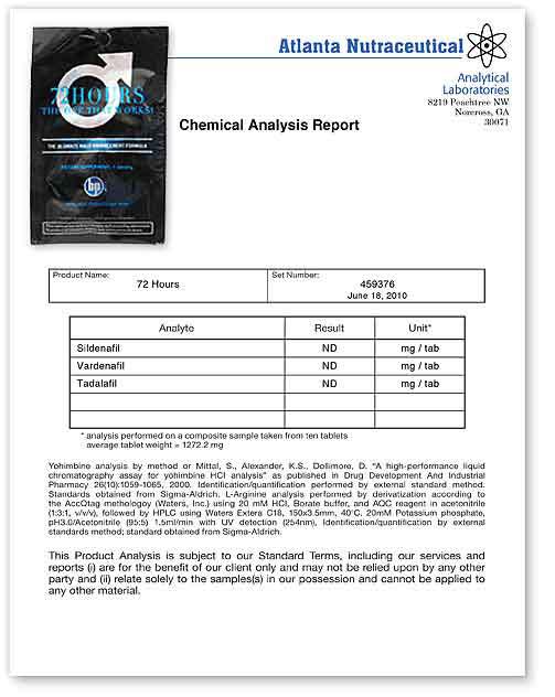 72 Hour Lab Report